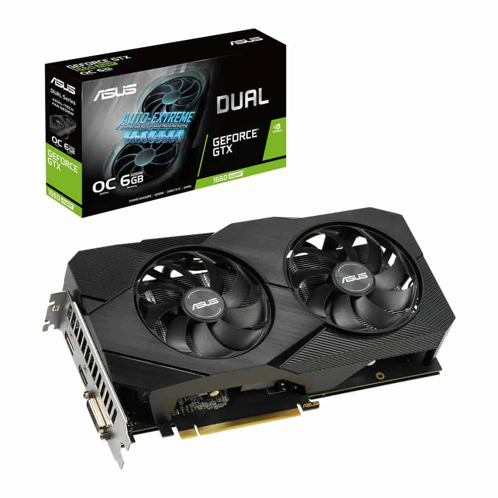 ASUS NVIDIA GeForce GTX 1660 SUPER 6GB DUAL OC EVO Turing Graphics Card